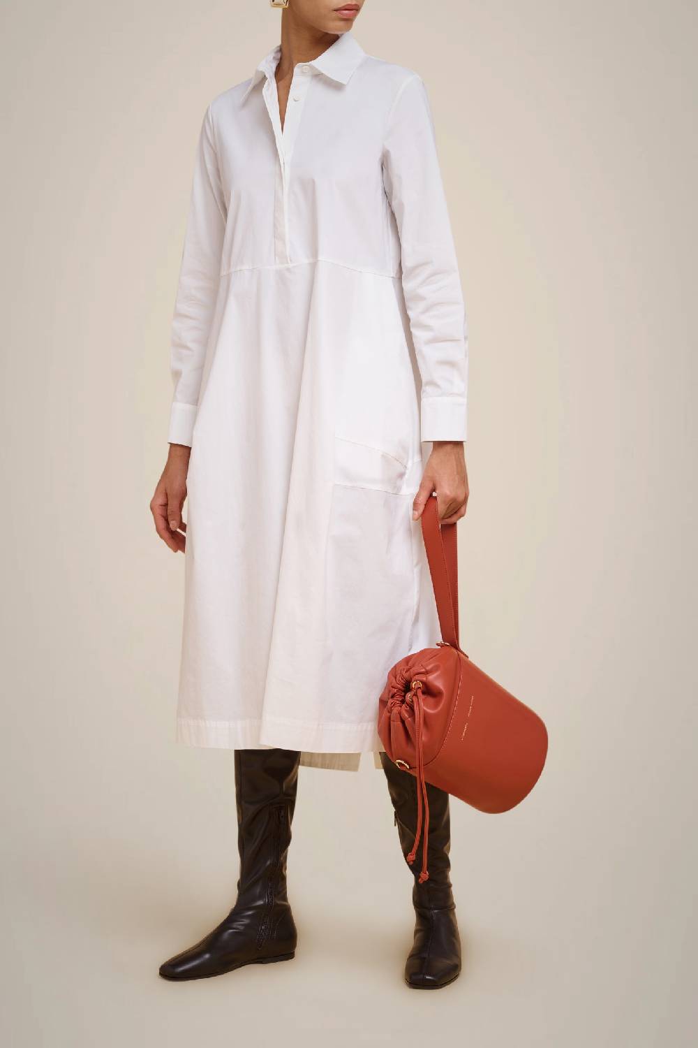 Liviana Conti ABITO MIDI IN TELA DI COTONE W4FF4WK20A01-0.38 Italia