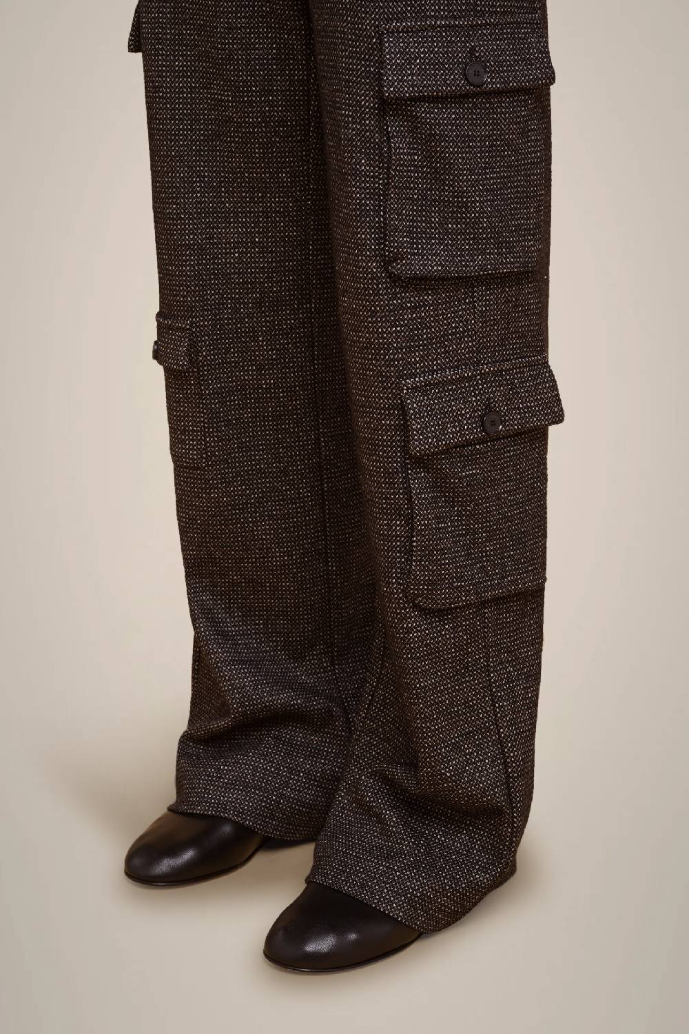 Liviana Conti PANTALONE CARGO PANNO CASHMERE W4FF4WL38SAL-3.42 Vendite Flash