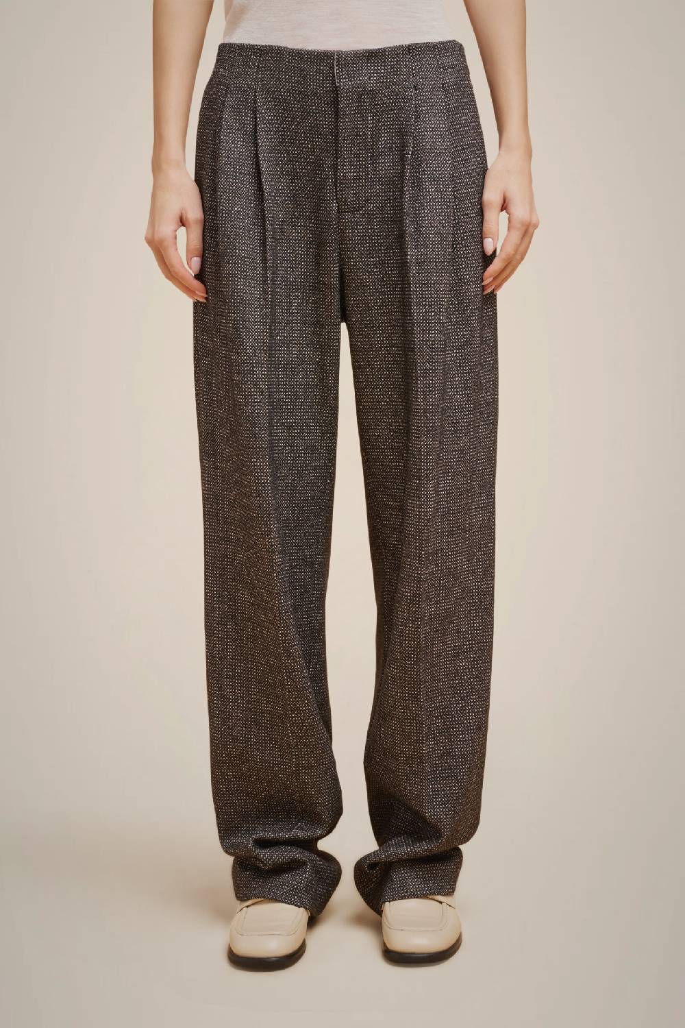 Liviana Conti PANTALONE PIEGHE PANNO CASHMERE W4FF4WL39SAL-3.38 In Saldo
