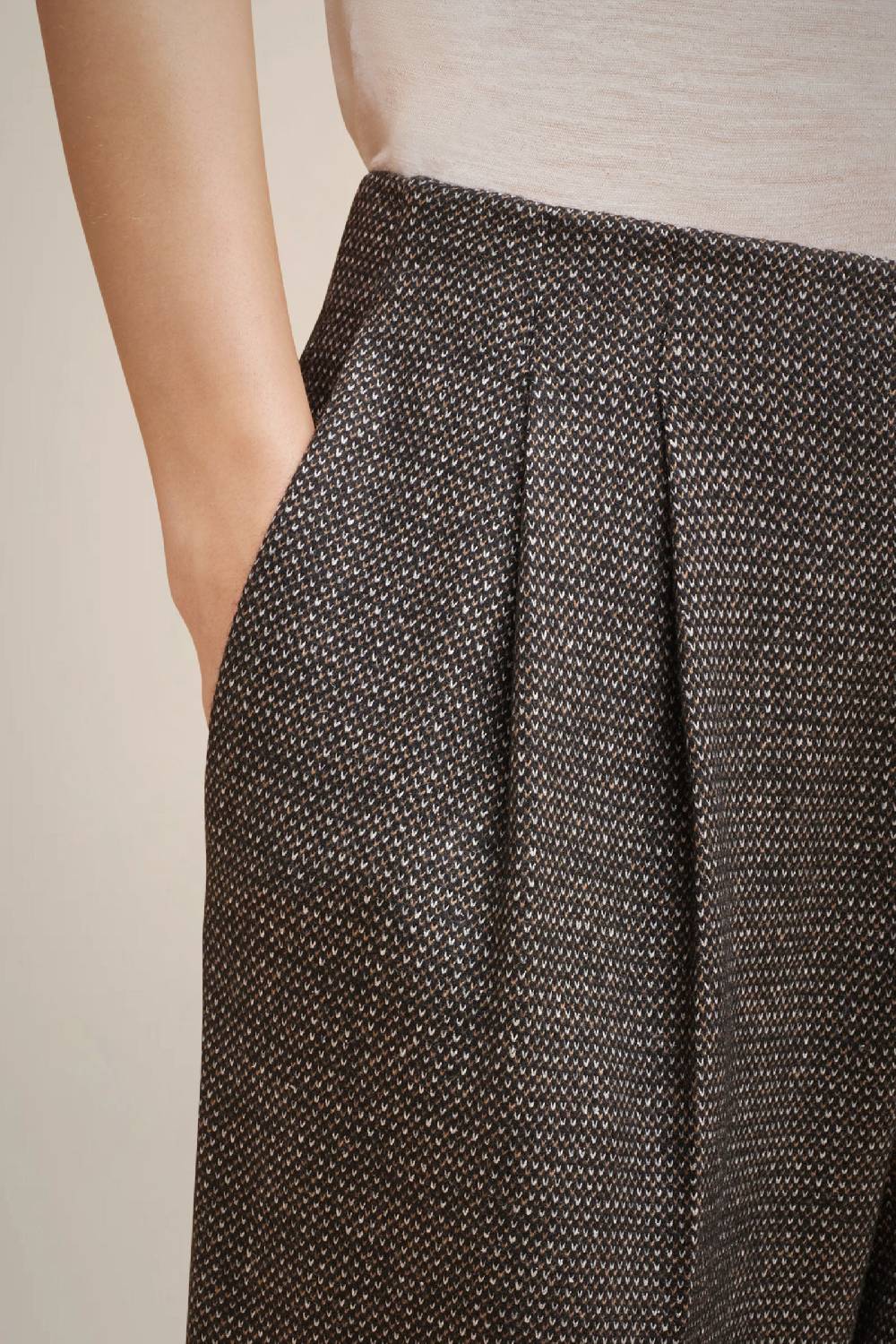 Liviana Conti PANTALONE PIEGHE PANNO CASHMERE W4FF4WL39SAL-3.38 In Saldo