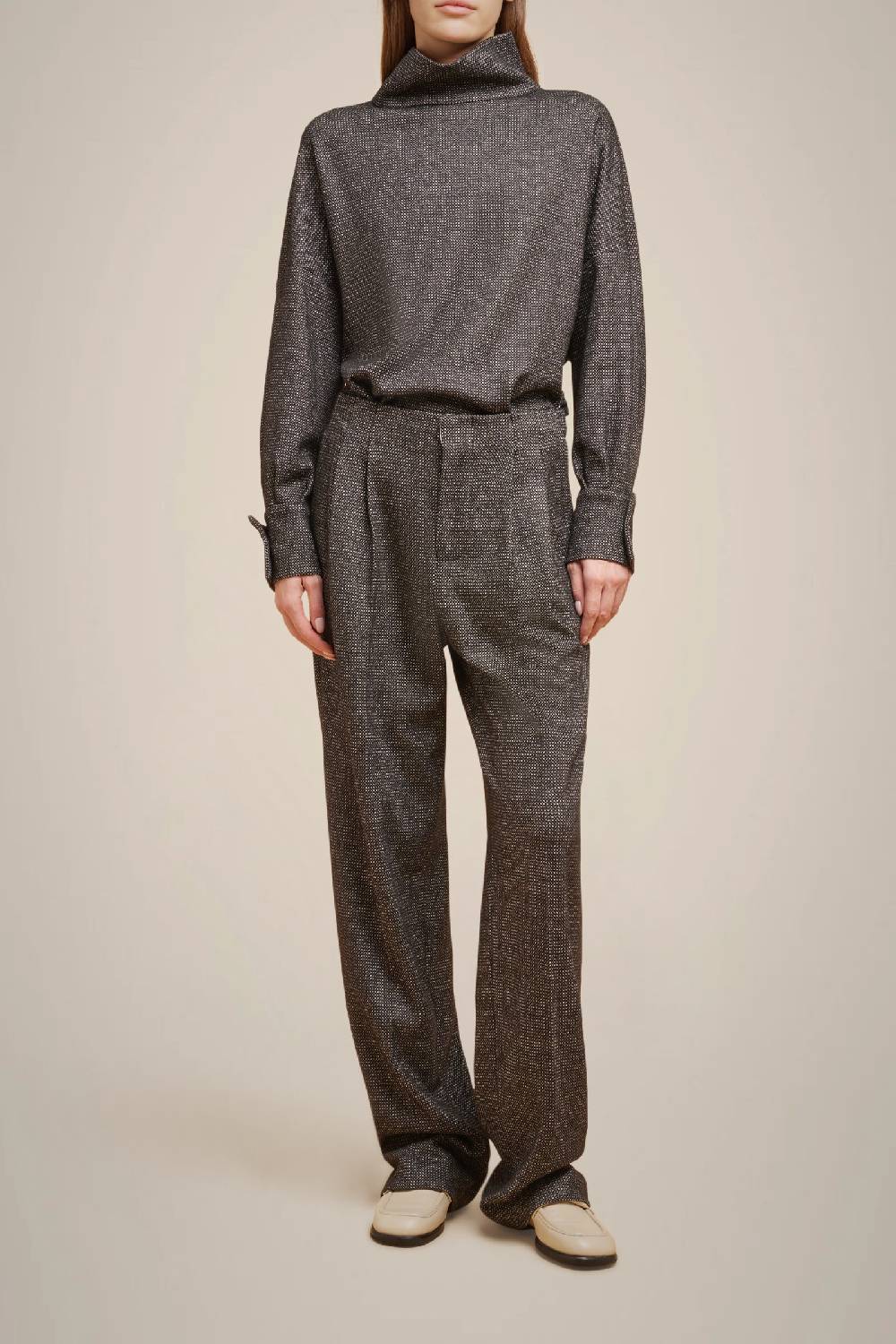 Liviana Conti PANTALONE PIEGHE PANNO CASHMERE W4FF4WL39SAL-3.38 In Saldo