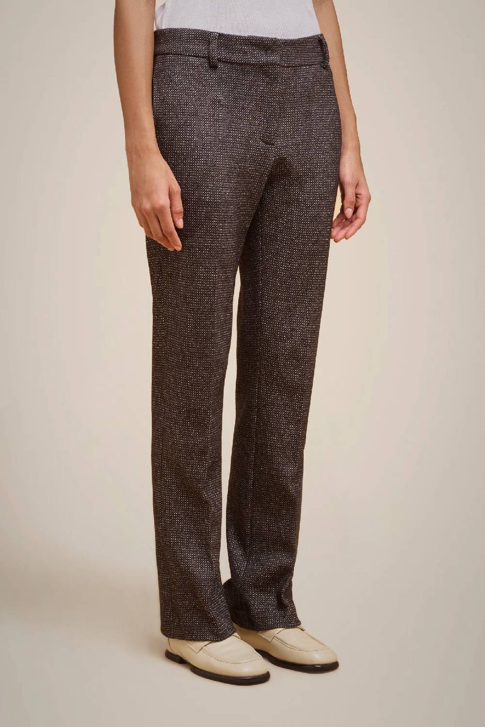 Liviana Conti PANTALONE PANNO CASHMERE W4FF4WL33SAL-3.38 Nuova