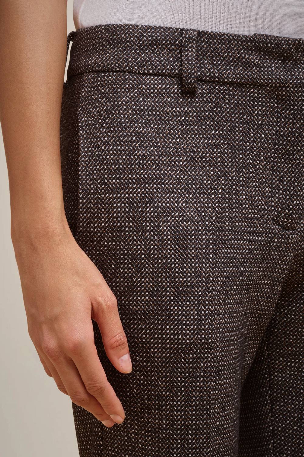 Liviana Conti PANTALONE PANNO CASHMERE W4FF4WL33SAL-3.38 Nuova