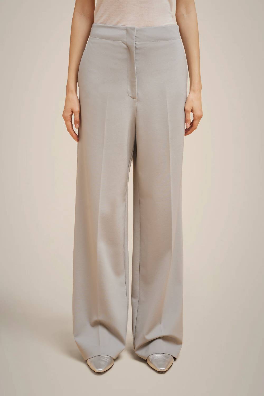 Liviana Conti PANTALONE PALAZZO PUNTO MILANO W4FF4WM35X72-0.38 Nuovo