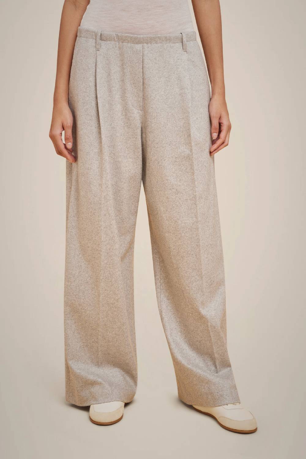 Liviana Conti PANTALONE PIEGHE IN PANNO CASHMERE W4FF4WN37X47-0.38 Sottocosto