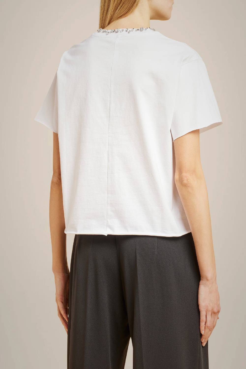 Liviana Conti T-SHIRT CON STRASS W4LL4WW60A01-0.XS In Vendita