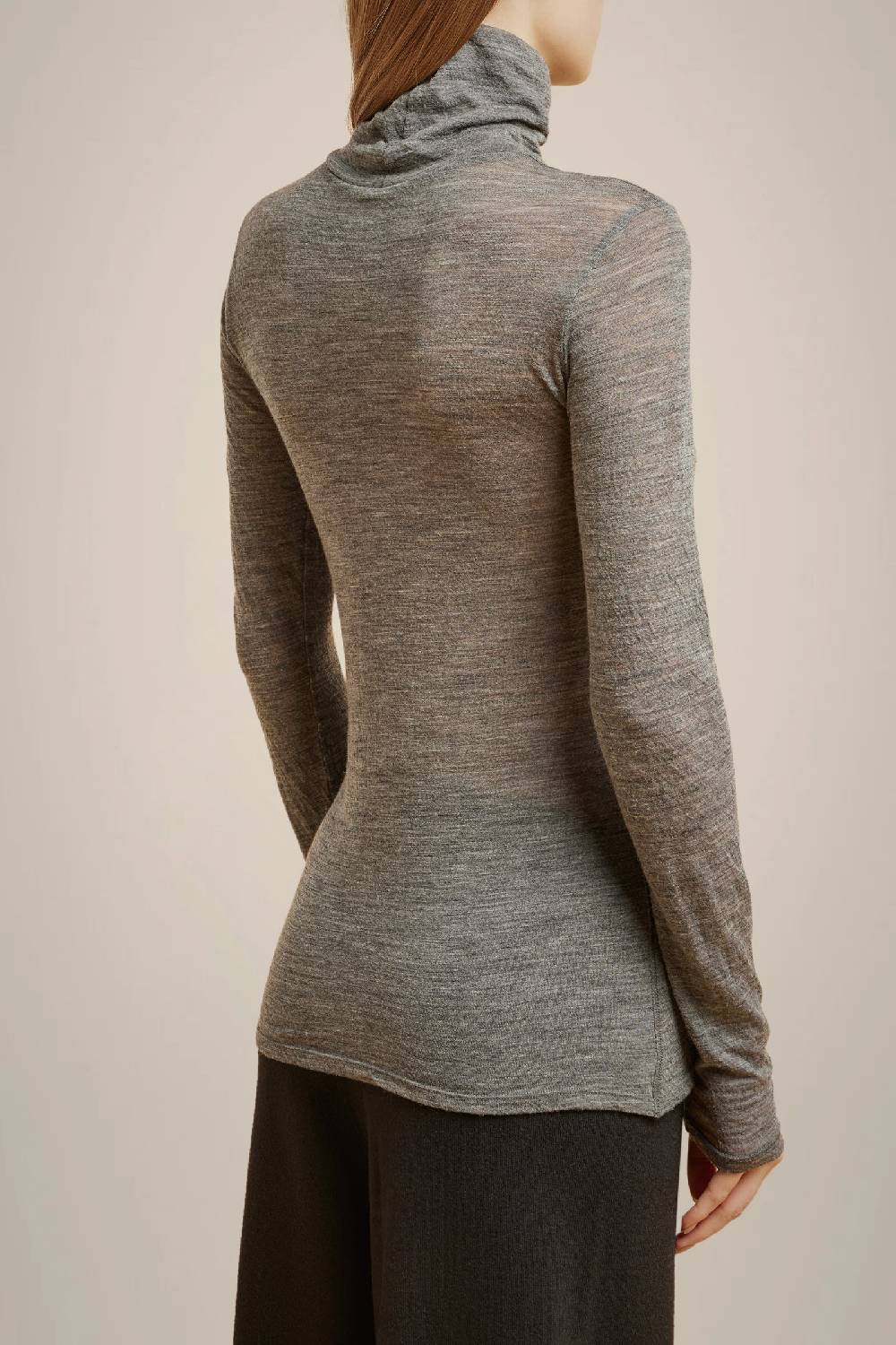Liviana Conti T-SHIRT COLLO ALTO MISTO LANA W4LL4WH40X92-0.XS Vendita Calda