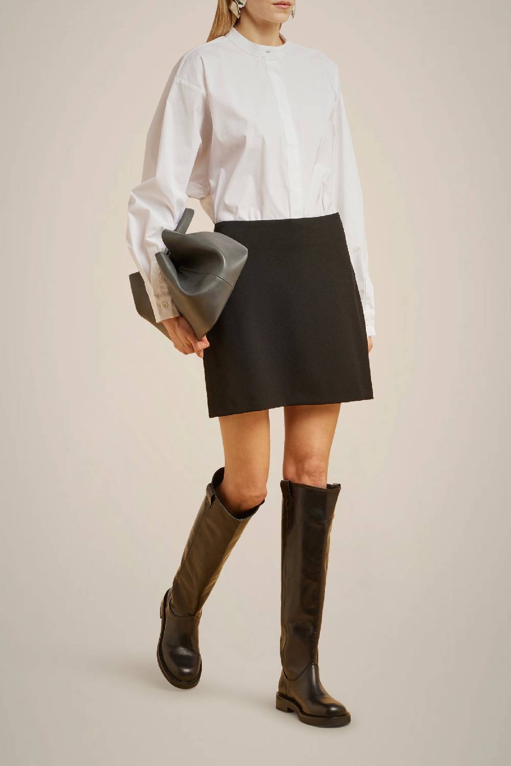 Liviana Conti CAMICIA CON COLLETTO ALLA COREANA W4LL4WK09A01-0.38 Shopping Online