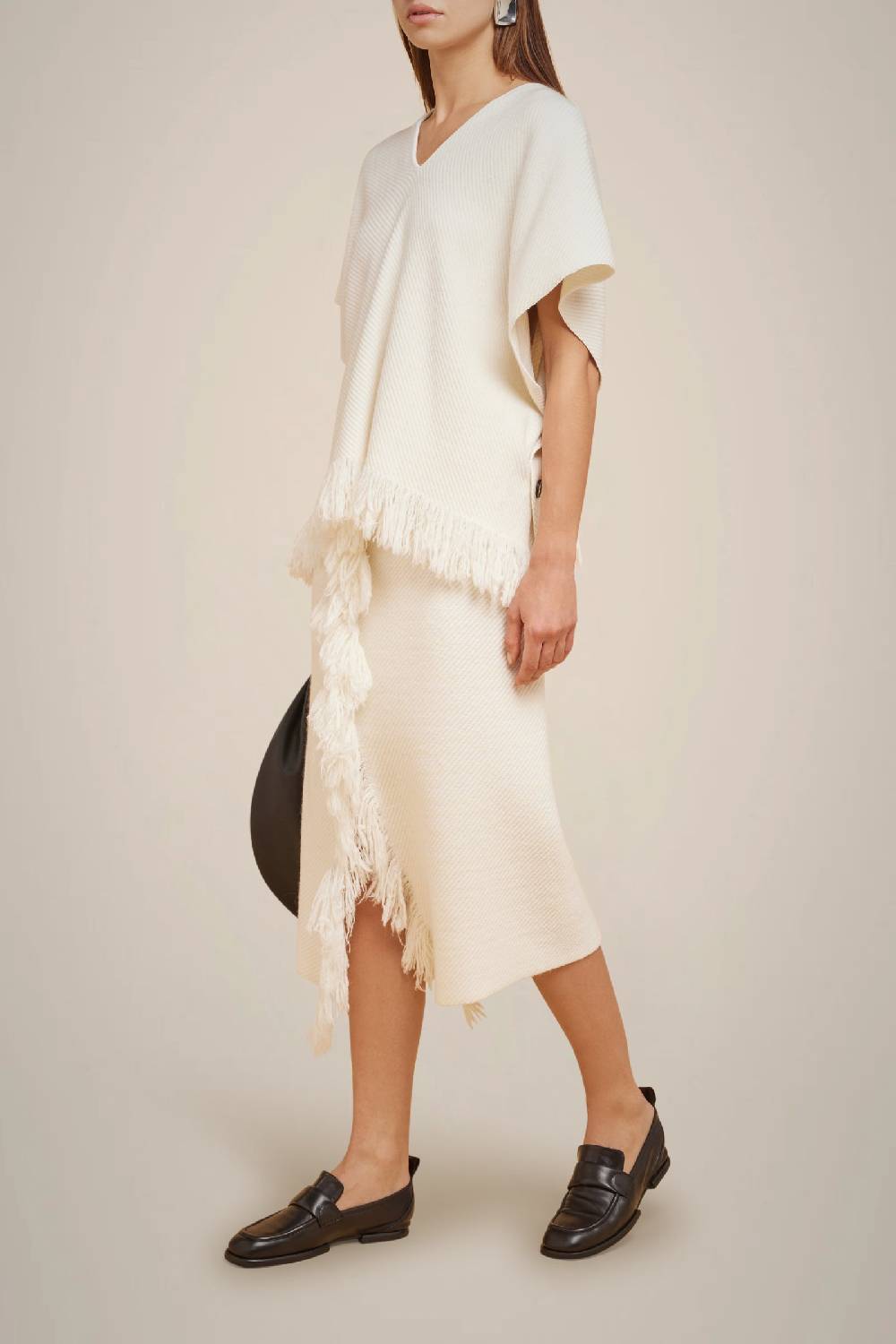 Liviana Conti GILET CON FRANGE W4FF4WB33A08-1.XS Offerta speciale