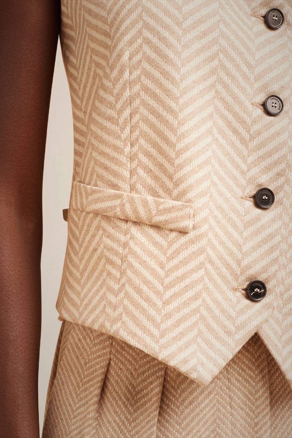 Liviana Conti GILET HALTER PANNO CASHMERE W4FF4WL256-RSC.38 Shopping online