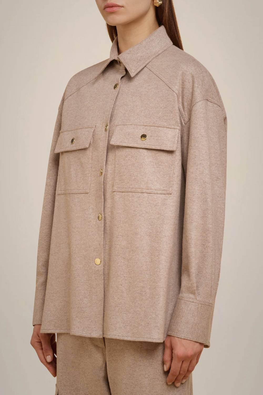 Liviana Conti CAMICIA IN PANNO CASHMERE W4FF4WN20W69-0.38 Online Outlet
