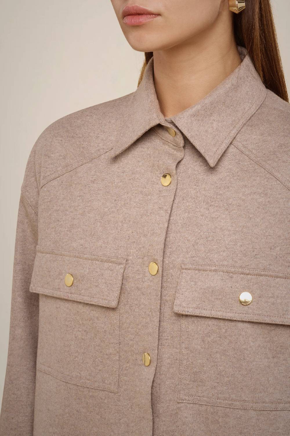 Liviana Conti CAMICIA IN PANNO CASHMERE W4FF4WN20W69-0.38 Online Outlet