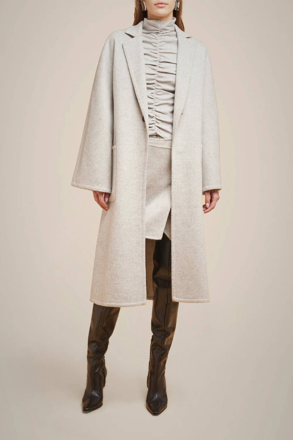 Liviana Conti CAPPOTTO MONOPETTO 100% LANA W4FF4WW52X47-0.40 Offerte stagionali