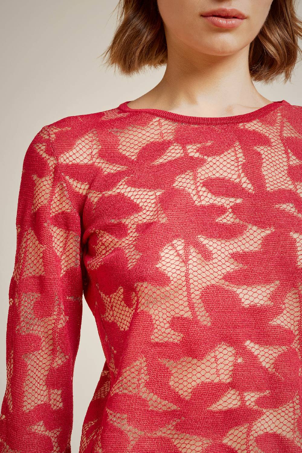 Liviana Conti MAGLIA PIZZO S4LL4SA90G36-E.XS Fino al 55% di sconto