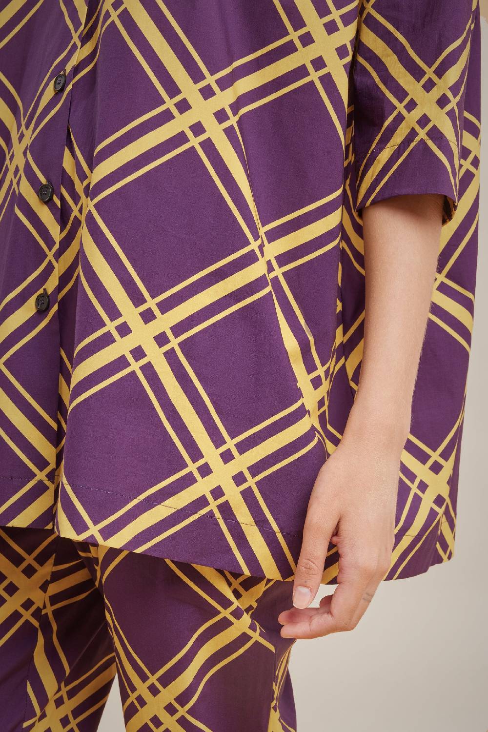 Liviana Conti CAMICIA MANICA CORTA S4LL4SU092-CHK.40 Duty-free
