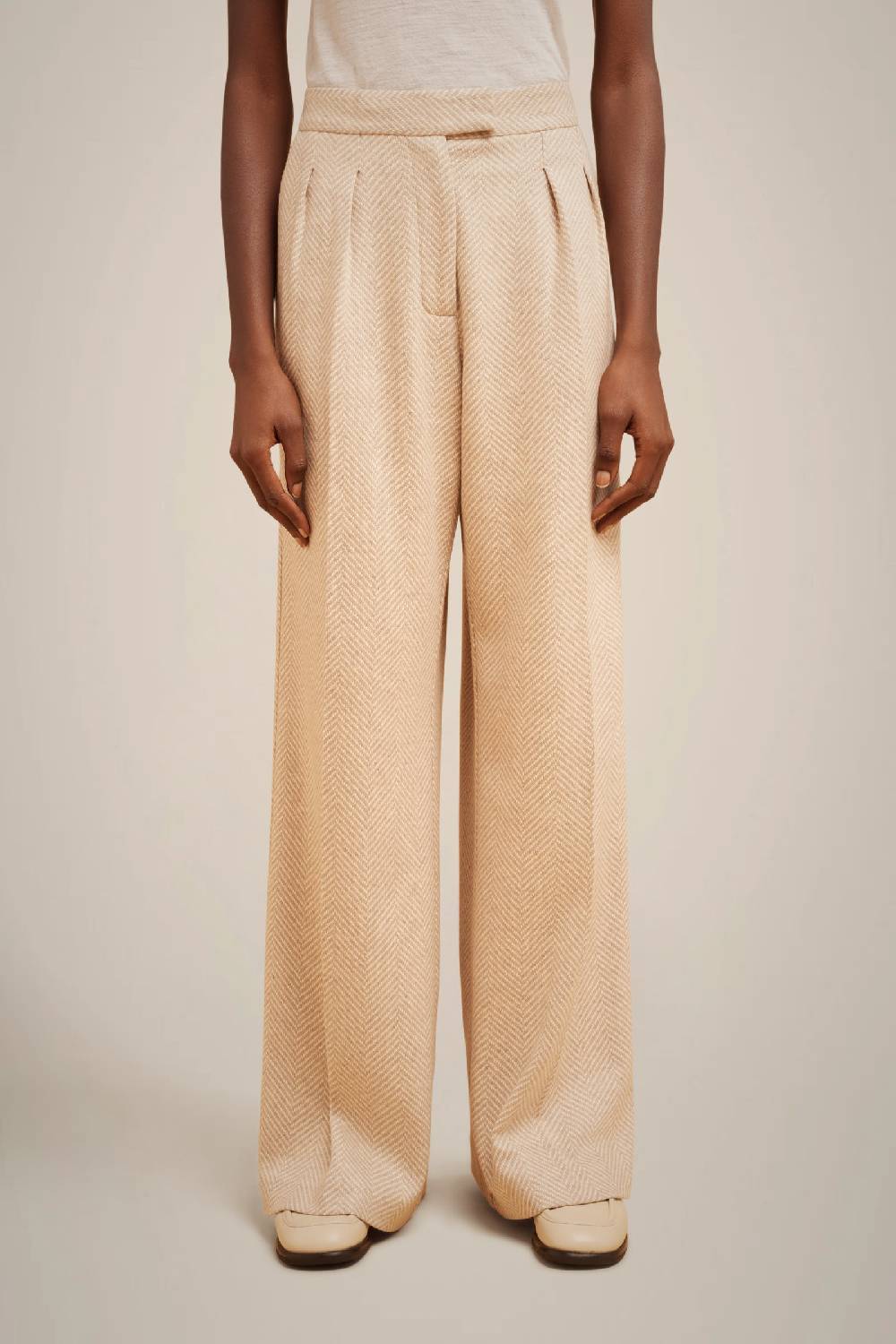 Liviana Conti PANTALONE PANNO CASHMERE W4FF4WL317-RSC.38 Qualità Garantita