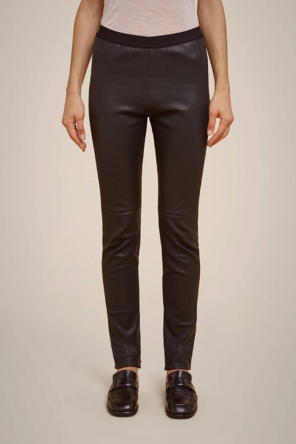 Liviana Conti LEGGINGS IN VERA PELLE W4FF4WX05Y69-0.38 Consegna Veloce