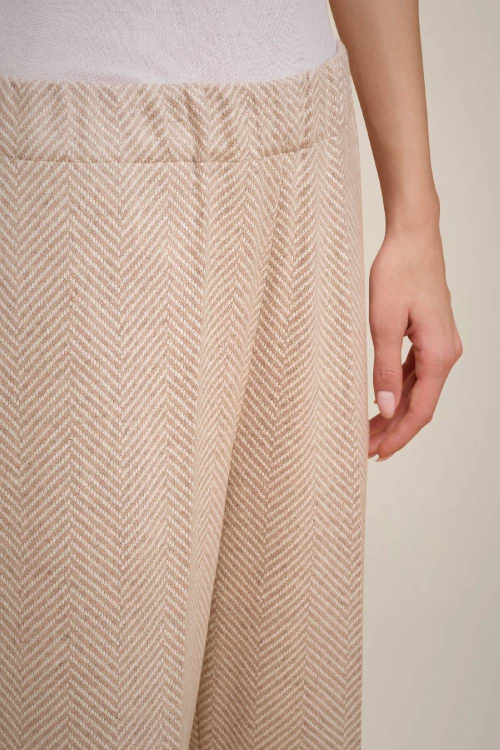 Liviana Conti PANTALONE CROP PANNO CASHMERE W4FF4WL417-RSC.38 Novità