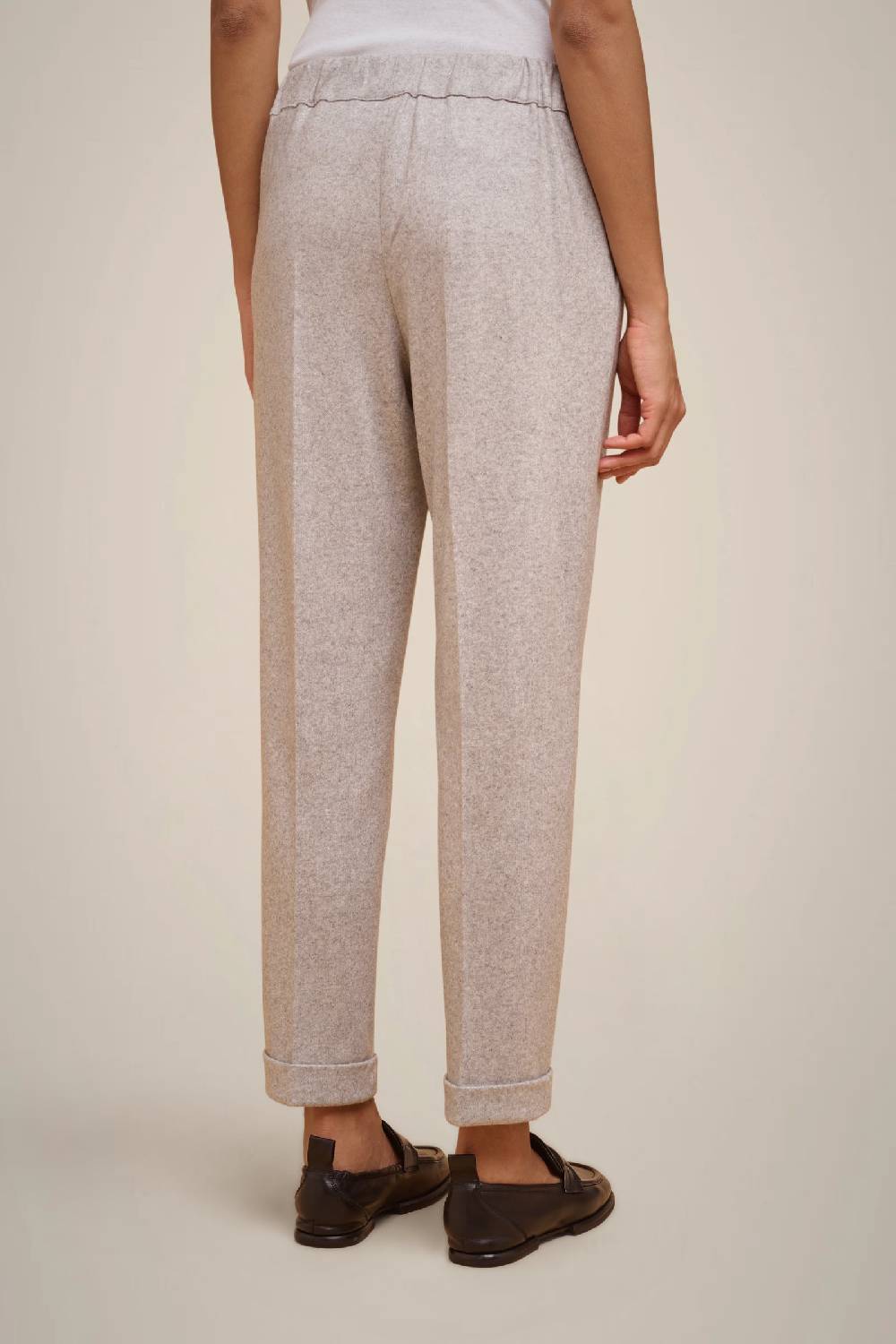 Liviana Conti PANTALONE COULISSE IN PANNO CASHMERE W4FF4WN38X47-0.38 Saldi Di Fabbrica