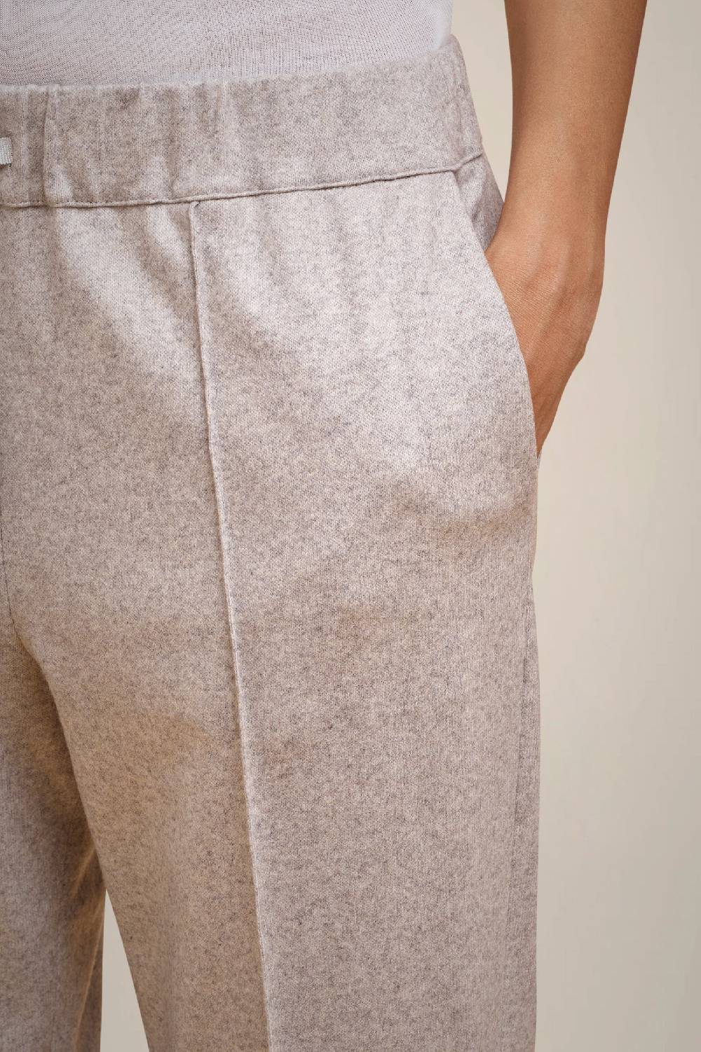 Liviana Conti PANTALONE COULISSE IN PANNO CASHMERE W4FF4WN38X47-0.38 Saldi Di Fabbrica