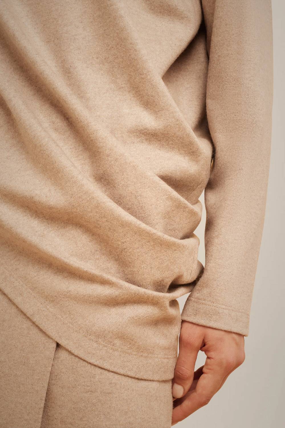 Liviana Conti BLUSA GIROCOLLO IN PANNO CASHMERE W4FF4WN08W69-0.38 Offerta San Valentino