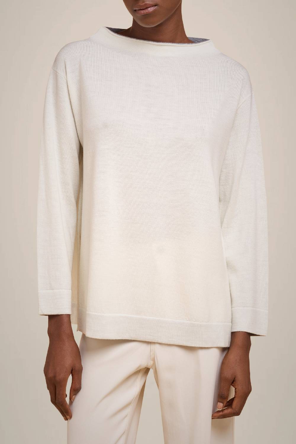 Liviana Conti MAGLIA BORDI DOUBLE W4FCNTA03A08-X.S Smaltimento dello stoccaggio