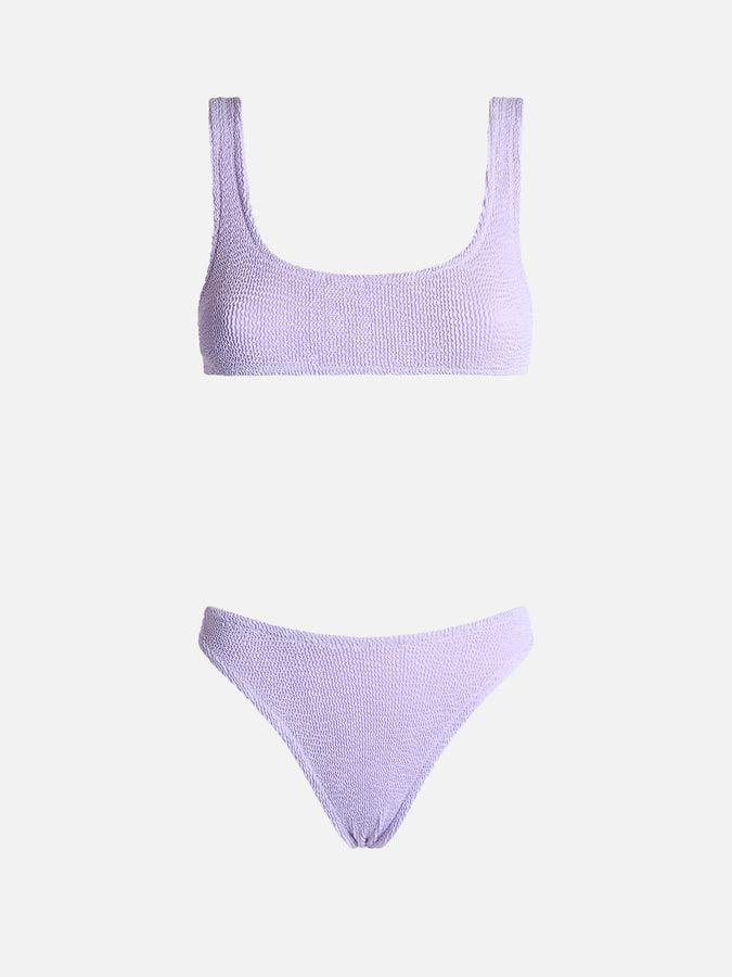 Mc2 Saint Barth Bikini da donna classico lilla crinkle Naima Elise Prezzo Ridotto