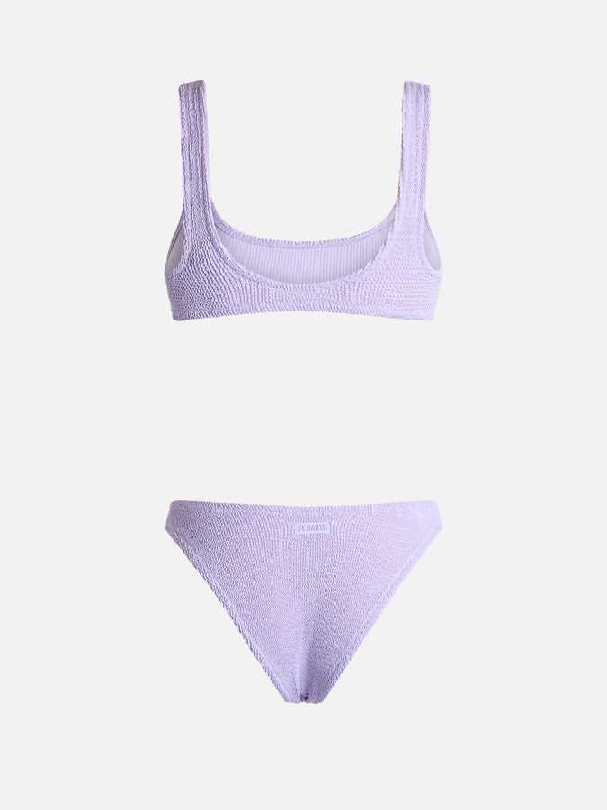 Mc2 Saint Barth Bikini da donna classico lilla crinkle Naima Elise Prezzo Ridotto
