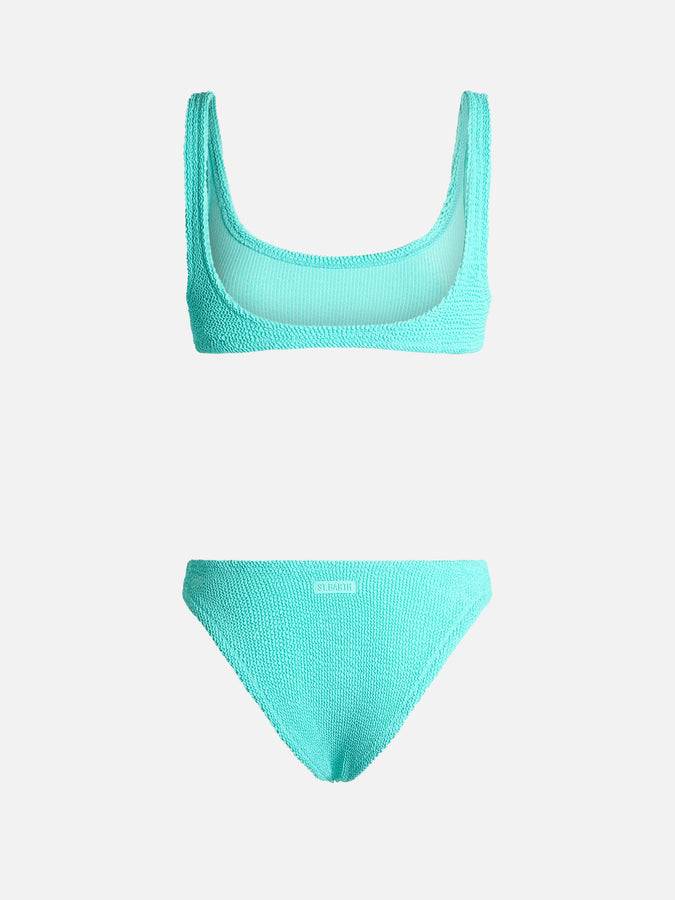 Mc2 Saint Barth Bikini classico crinkle da donna verde acqua Naima Elise Convenienza