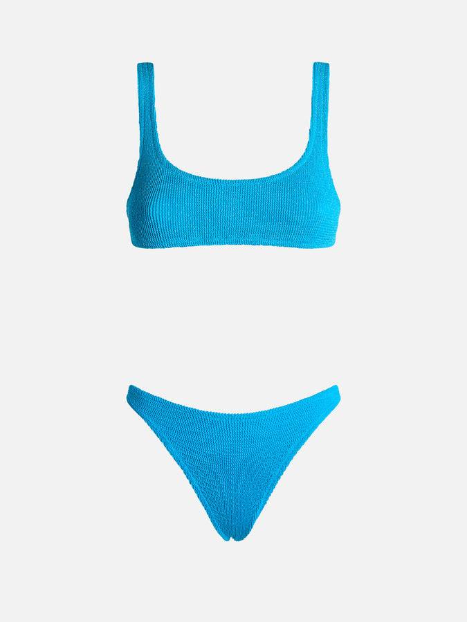Mc2 Saint Barth Bikini da donna turchese classico crinkle Naima Naomi Presa