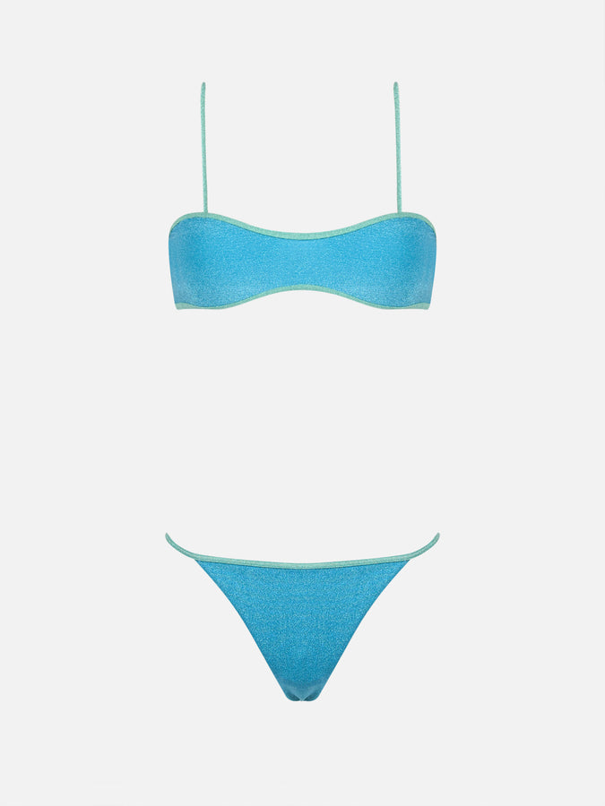 Mc2 Saint Barth Costume bikini donna scavato in lurex Laryn Jodene 2025