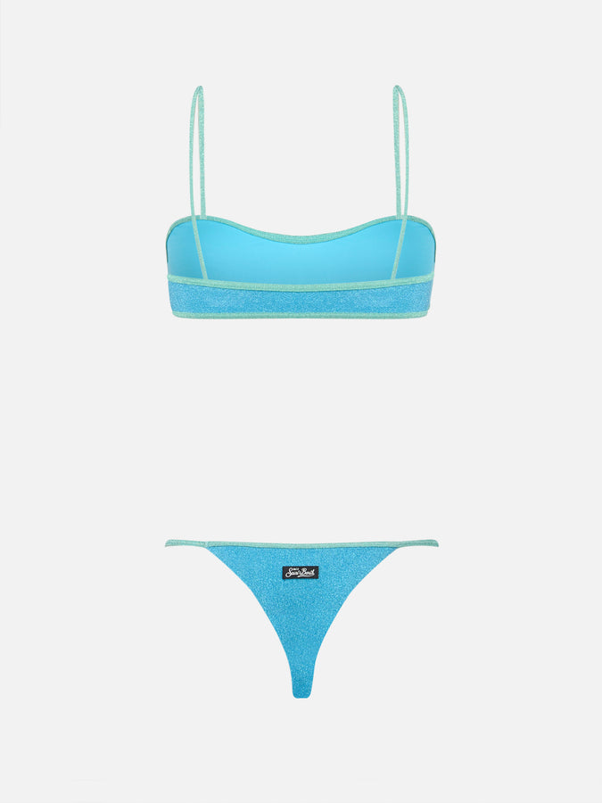 Mc2 Saint Barth Costume bikini donna scavato in lurex Laryn Jodene 2025