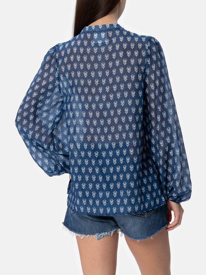 Mc2 Saint Barth Blusa da donna in voile di seta Harper Acquista Ora