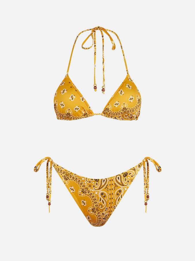 Mc2 Saint Barth Bikini da donna a triangolo con stampa bandana 2025