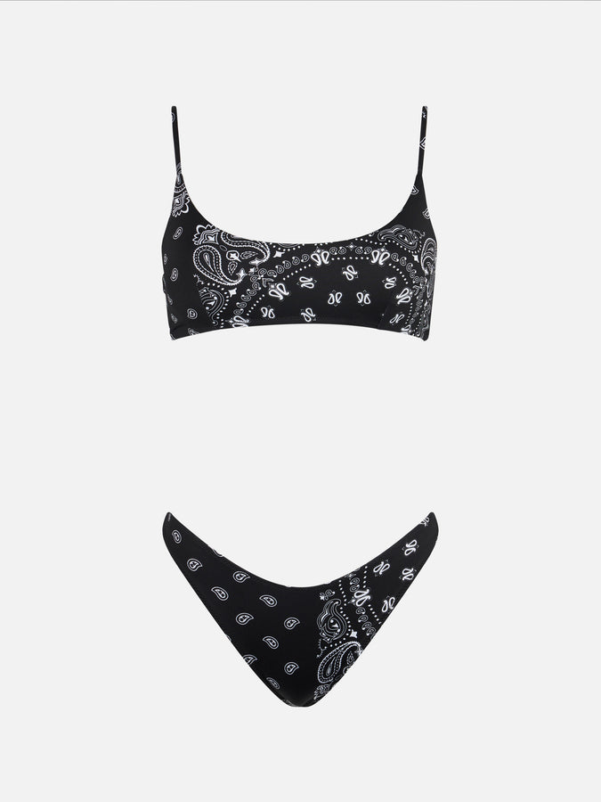 Mc2 Saint Barth Bikini da donna a bralette con stampa bandana Qualità