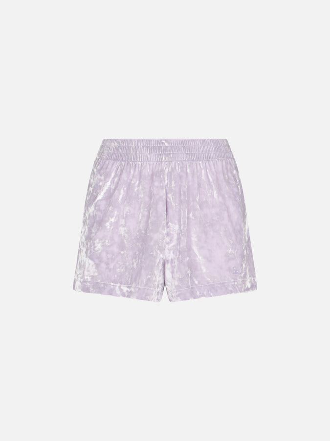 Mc2 Saint Barth Woman lilac chenille pull up shorts Cate Offerta