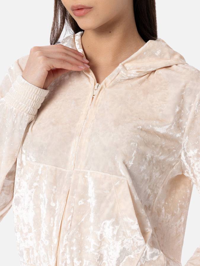 Mc2 Saint Barth Felpa con zip da donna in ciniglia Jasmine Economico