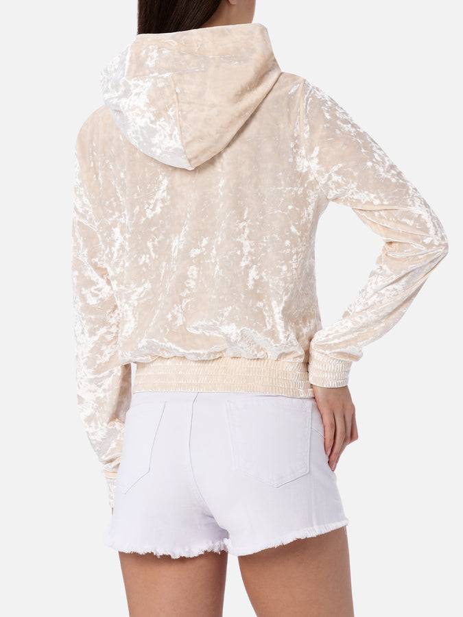 Mc2 Saint Barth Felpa con zip da donna in ciniglia Jasmine Economico