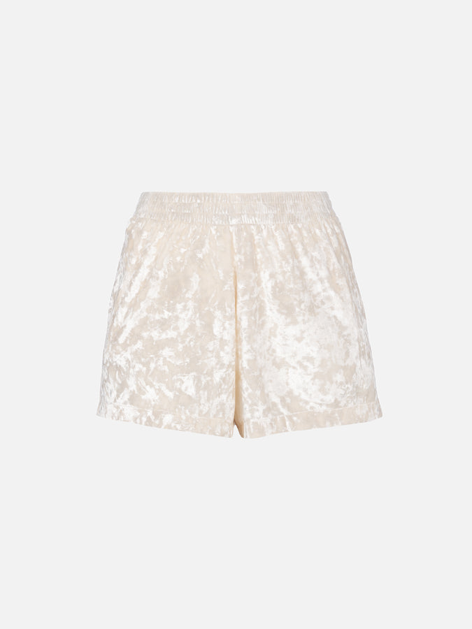 Mc2 Saint Barth Pantaloncini da donna in ciniglia pull up Cate Online