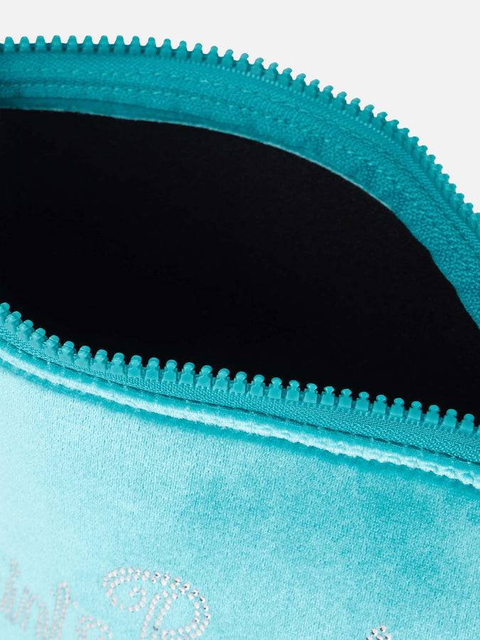 Mc2 Saint Barth Pochette Aline in ciniglia verde acqua con strass In Vendita
