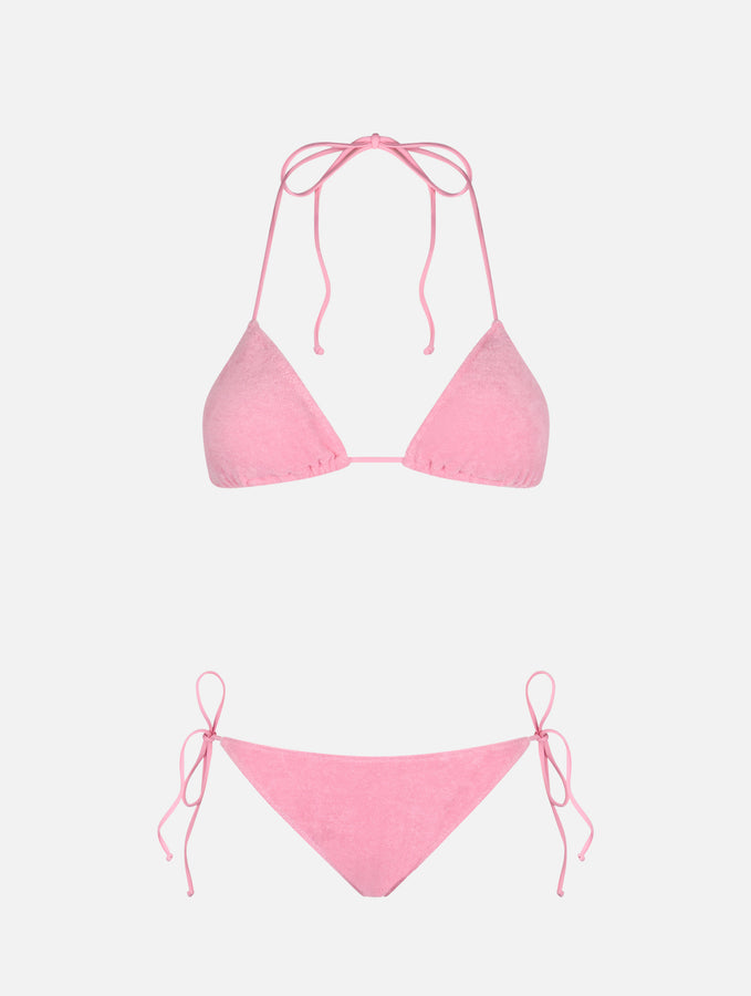 Mc2 Saint Barth Bikini da donna a triangolo rosa in spugna Leah Virgo Hotsell