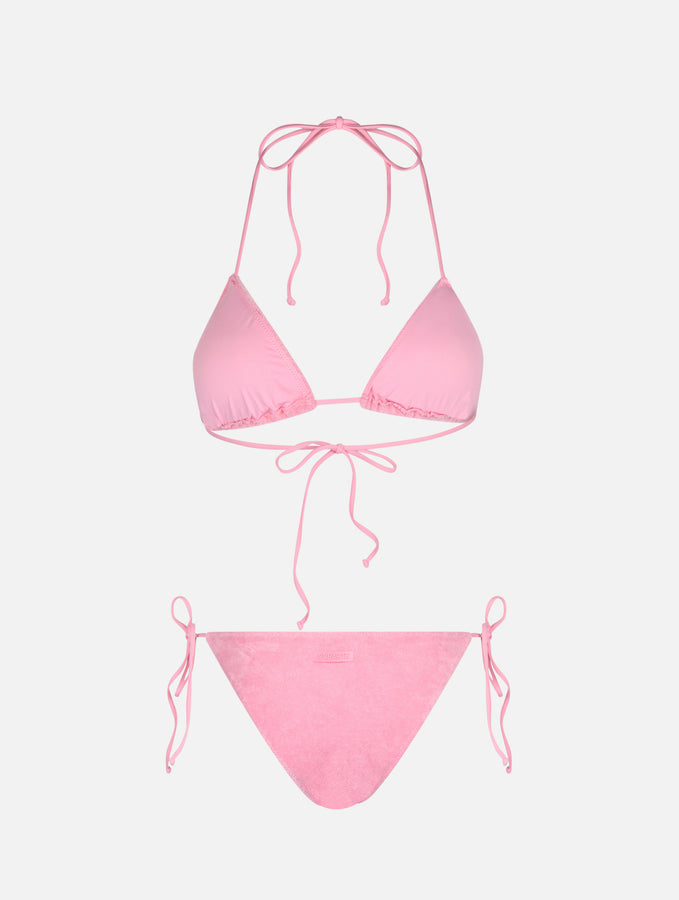 Mc2 Saint Barth Bikini da donna a triangolo rosa in spugna Leah Virgo Hotsell