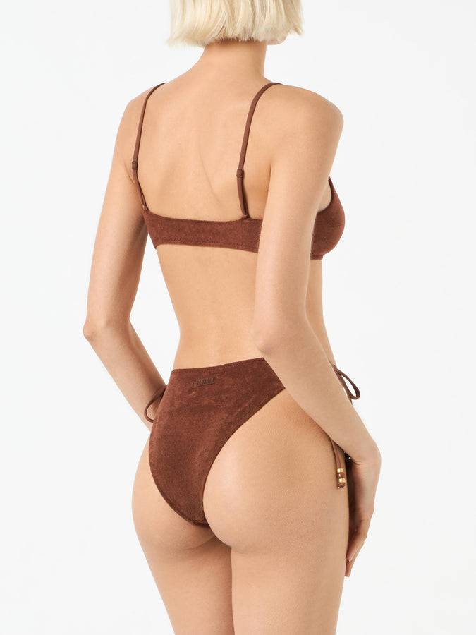 Mc2 Saint Barth Bikini da donna a bralette in spugna marrone I Più Venduti