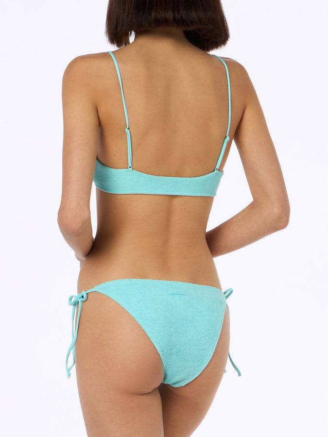 Mc2 Saint Barth Bikini donna a bralette verde in spugna Judy Virgo Qualità