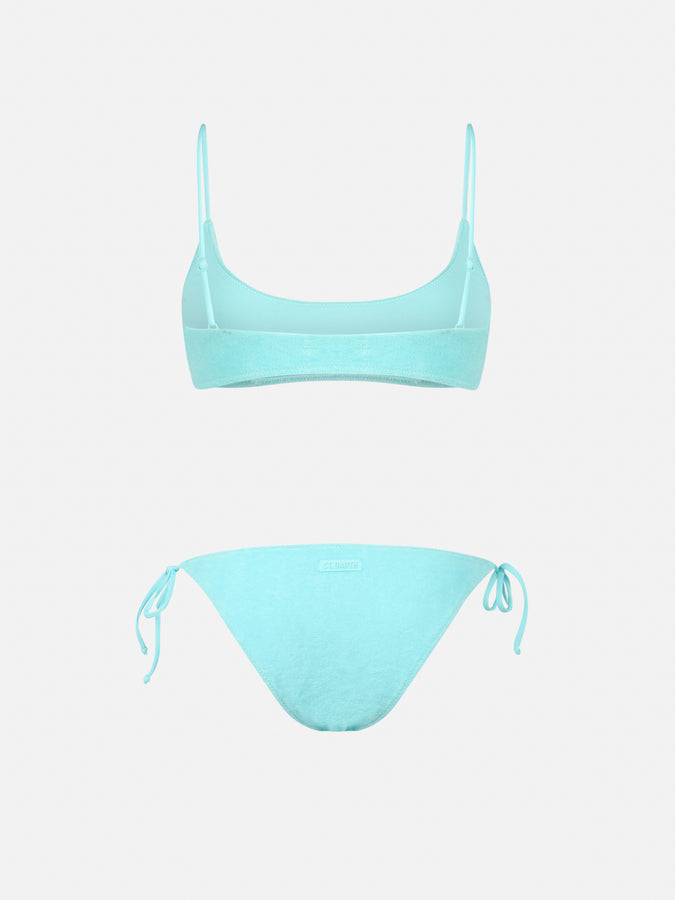 Mc2 Saint Barth Bikini donna a bralette verde in spugna Judy Virgo Qualità