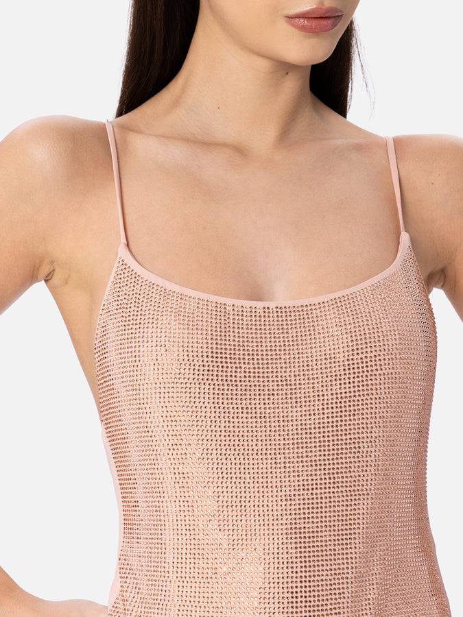 Mc2 Saint Barth Costume intero da donna chiaro Cecille con strass Prezzo Ridotto