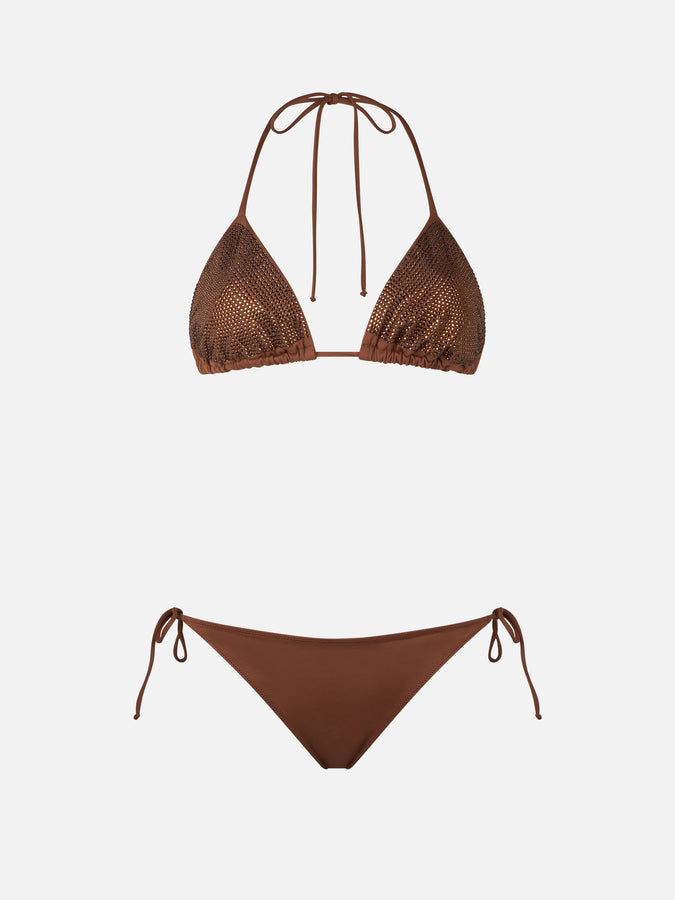 Mc2 Saint Barth Bikini triangolo donna Annabelle Virgo con strass Novità