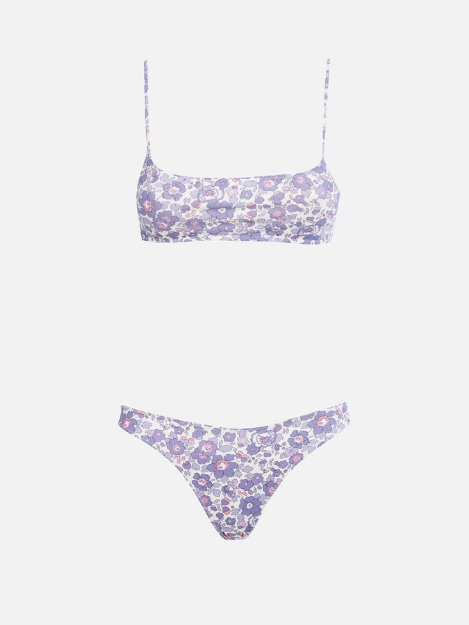 Mc2 Saint Barth Bikini a bralette da donna Betsy Sadie Naomi | REALIZZATO CON TESSUTO LIBERTY In Vendita