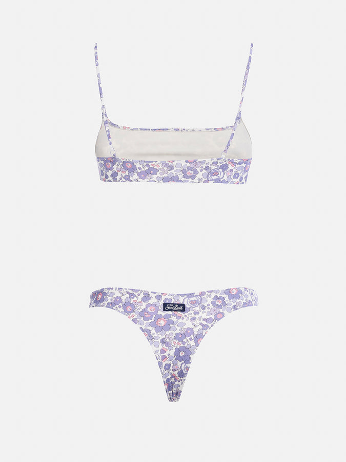 Mc2 Saint Barth Bikini a bralette da donna Betsy Sadie Naomi | REALIZZATO CON TESSUTO LIBERTY In Vendita