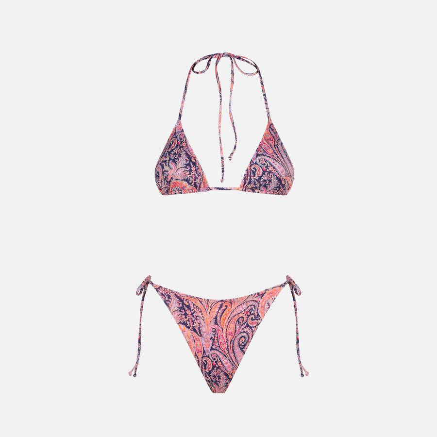 Mc2 Saint Barth Bikini da donna a triangolo stampa fiori Liberty | EDIZIONE SPECIALE LIBERTY Vendita Calda